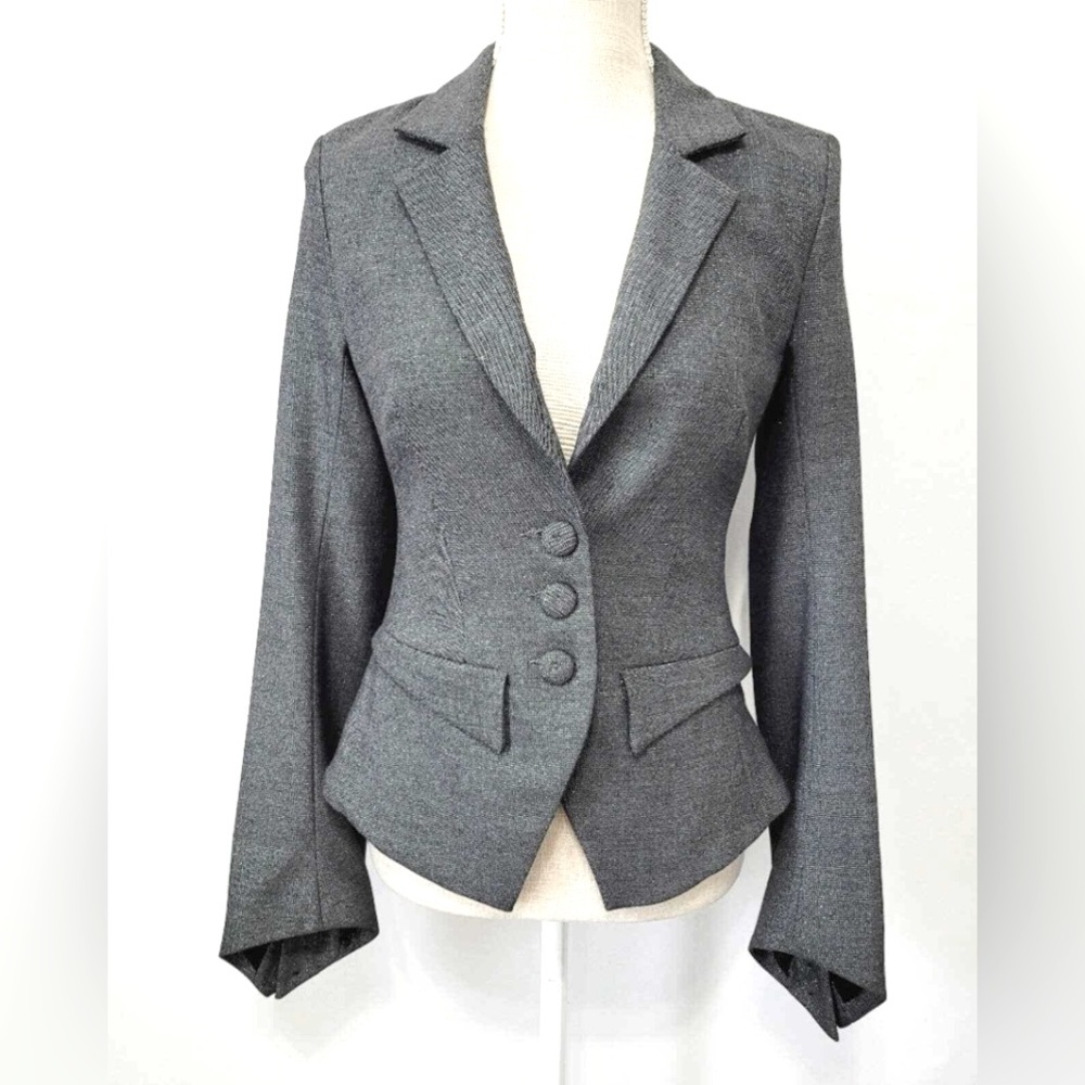 Office professional coat Black Halo Hugo Fitted Blazer Size S